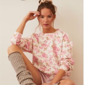 Altar'd State Pink Floral Sweater